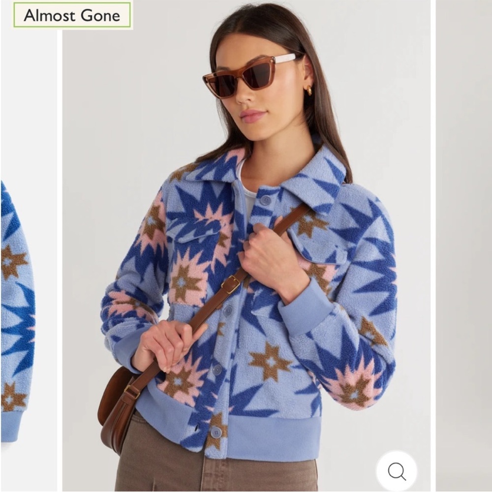 Stylish Blue Patterned Jacket